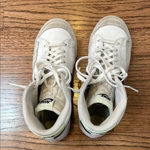 Nike Kids White Blazer Mid 77 High-Top Sneakers